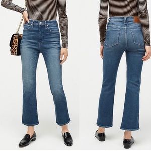 J Crew Point Sur kickout crop jean in Vintage Lake wash